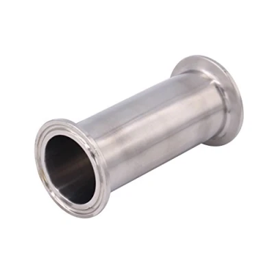 Image of DERNORD Sanitary Spool Tube with Clamp Ends,Stainless Steel 304 Seamless Round Tubing 1.5 Inch Tri 50.5MM Ferrule Flange (Tube Length: 4 / 102MM)