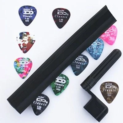 Image of Janika Mic stand Plectrum Holder 10 Guitar Picks string Winder