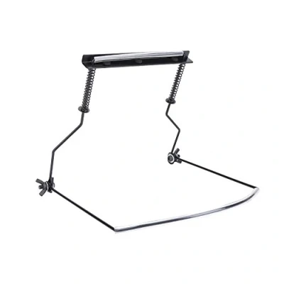 Image of Harmonica Neck Holder, Metal Adjustable 10 Hole Harp Holder Stand Rack Mount