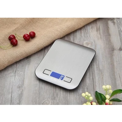 Image of Kitchen Scales Digital Weighing Scale for Cooking Baking High Precision Food, Weight Scales, LCD Display, Multifunctional, Tare Feature, GRAMS LB ML OZ Stainless Steel 1g 10kg (Battery Included)