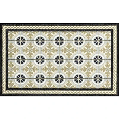 Image of wash+dry Kitchen Tiles Doormat 75 x 120 cm Washable Indoor and Outdoor Use