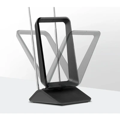 Image of One For All DVB T/DVB T2 Indoor/Indoor Antenna HD/HDTV TV Aerial 0 5km Range 1.5m Coaxial Cable UHF/VHF Black SV9405