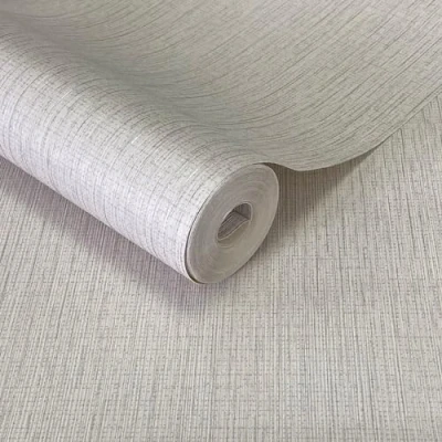 Image of World of Wallpaper Roma Plain Texture Sample Heavyweight Vinyl Modern for Living Room &amp; Bedroom Decorative Luxury Cream/Gold