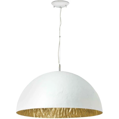 Image of Magma 3 Light Dome Ceiling Pendant White, Gold, E27