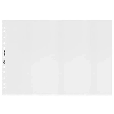 Image of Rexel A3 Plastic Punched Wallets Top Opening, Embossed, Pack of 10, 22443190