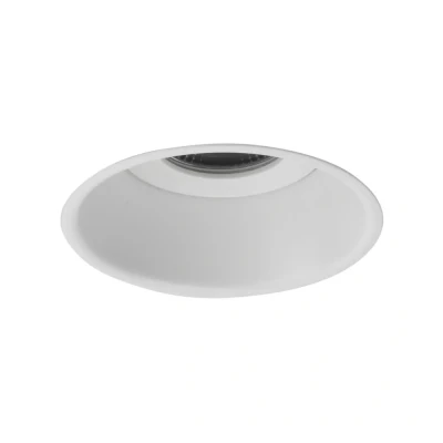 Image of Minima Bathroom Round Recessed Downlight IP65 Fire Rated LED Matt White