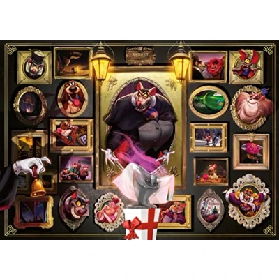 Image of Ravensburger 4005556165216 Puzzle 1000 pièces Ratigan (Collection Disney Villainous) 16521 Pieces Adults and Children from 14 Years, Multicoloured, 27&quot; x 20&quot;