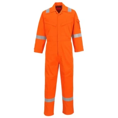 Image of Portwest Araflame Silver Coverall Orange 36
