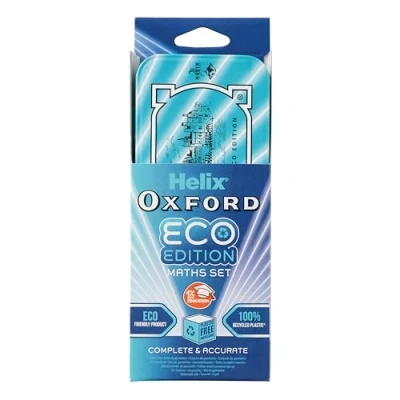 Image of Helix Oxford Cyber Eco Maths Set Light Blue