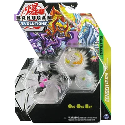 Image of Bakugan Evolutions 2022 Starter 3 Pack with Diamond Eenoch Ultra, Pharol, and Neo Pegatrix