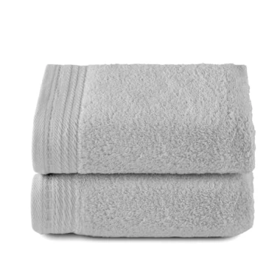 Image of Top Towel RIZO 2 Hand Towels, Bath 100% Combed Cotton, 600 g/m², 100 x 50 cm, Silver Grey