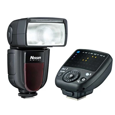 Image of Nissin Di700 A flash kit including wireless remote release for Canon
