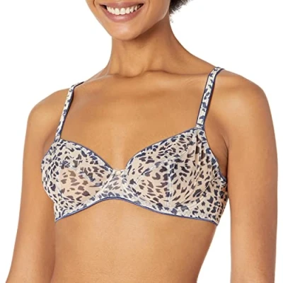 Image of Freya Women&#039;s Wildside Underwire Plunge Bra, Animal, 32E