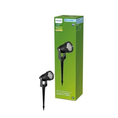 Image of Philips Lighting Caper GardenLink Low Voltage Outdoor Light, 1x1.5W, Black, 24V, IP67 Waterproof
