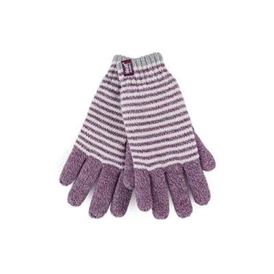 Image of HEAT HOLDERS 1 Pair Ladies GENUINE Heatweaver Thermal GLOVES (M/L, Rose Oslo)
