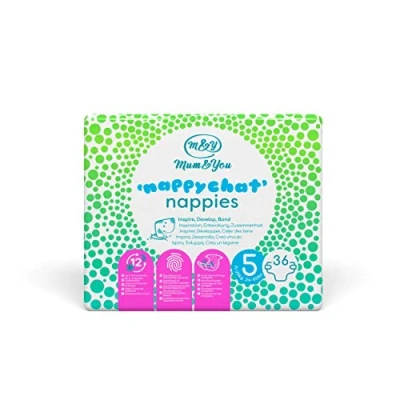Image of M&amp;Y Nappychat Eco Nappies, Size 5, 1.25 Kg Pack of 3