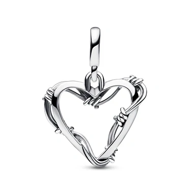 Image of Pandora Me Wire Heart Medallion Charm