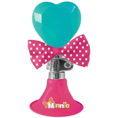 Image of Disney Girls Minnie Mouse Bicycle Horn, Multi Colour, Circumference 6.5 cm, Length 14 cm