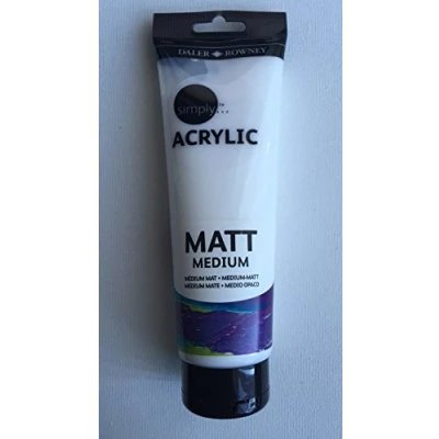Image of Daler Rowney Simply Acrylic Medium, Plastic tube, 8.45oz 250 ml, Matt