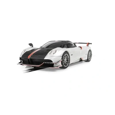 Image of Scalextric Metallic Pearl White, C4399 Pagani Huayra BC Roadster, Slot Car Street &amp; Rally