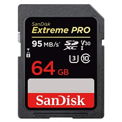 Image of SanDisk Extreme Pro 64GB SDXC UHS I Memory Card (SDSDXXG 064G GN4IN) (Certified Refurbished)