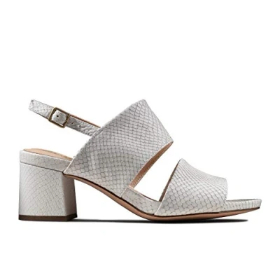 Image of Clarks Sheer55 Womens White Shoes Leather (archived) Size UK 3