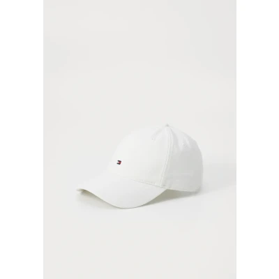 Image of Tommy Hilfiger FLAG 6 Panel Unisex Cap, Size: One Size, Ivory