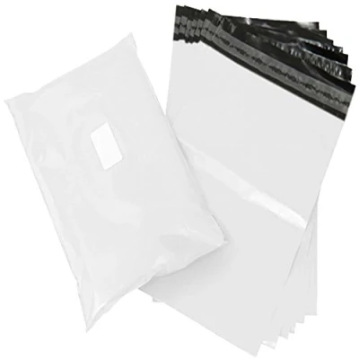 Image of 10 STRONG WHITE COLOUR PLASTIC SELF SEAL PACKAGING MAILING BAGS EXTRA LARGE XL SIZE 18 x 24&quot; 450 600mm 60mu PEEL POLYTHENE OPAQUE POSTAL PACKING POSTAGE MAIL SACKS ENVELOPES MAILERS