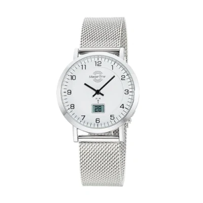 Image of Master Time MTLS 10740 12M Women&#039;s Radio Controlled Quartz Watch Analogue Digital with Stainless Steel Milanese Strap
