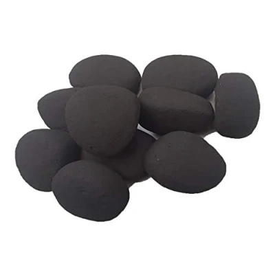 Image of Black Replacement Gas Fire/Bio Fuel Ceramic Pebbles 10/20/30 (10)