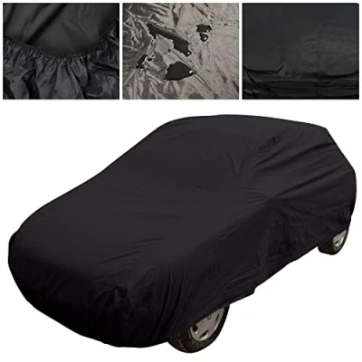 Image of Black Indoor &amp; Outdoor Breathable Full Car Cover for Alfa Romeo 146 147 GTV SZ