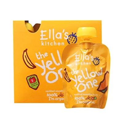 Image of (12 PACK) Ellas Kitchen Smoothie Fruit Yellow One mltpc 5 x 90g 12 PACK BUNDLE