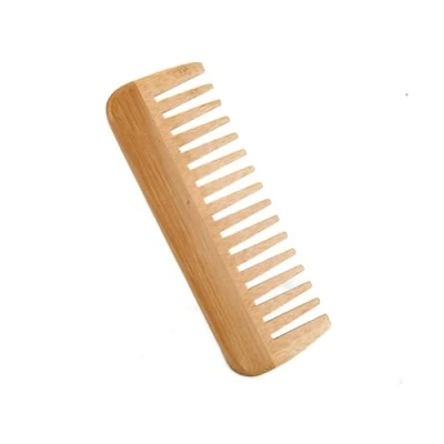 Image of Wide Tooth Comb bamboo,Large Hair Detangling Comb, No Handle Detangler Styling Shampoo Comb,Quality Wooden Curls Comb,Wooden Wood Anti Static for Long
