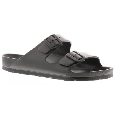 Image of Hush Puppies Lenny Sandal Mens Summer, Black, 8 UK