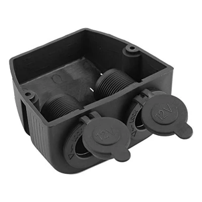 Image of Lighter Socket, 12V Cigarette Female Socket Dual Port Multifunctional Stable for Car Boat