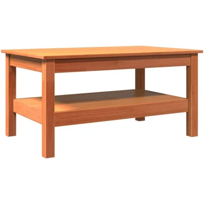 Image of vidaXL Coffee Table Wax Brown 80x50x40 cm Solid Wood Pine