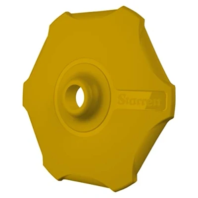 Image of Starrett Sharpening Steel Protector BKY5 Yellow Antimicrobial Sanitized Guard Polypropylene for Hand &amp; Wrist Protection Durable Easy to Clean Knife Sharpener Accessory