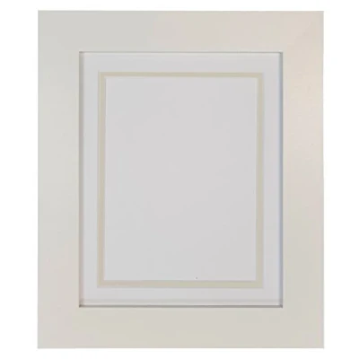 Image of Metro White Photo Picture Poster Frame with on Light Grey Double Mount 20 x 16 for Image Size 15 10 inch