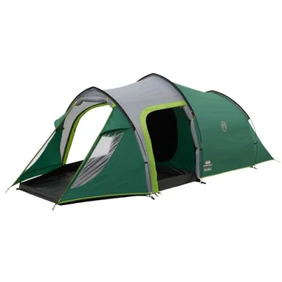 Image of Coleman Chimney Rock 3 Plus tent, person tunnel man camping large darkened sleeping cabin blocks up to 99% of sunlight, waterproof HH 4.500 mm