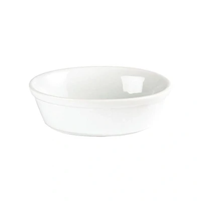 Image of Olympia DK807 Pie Bowl, White ware Oval (Pack of 6)