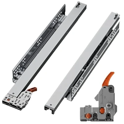 Image of Soft Close Undermount Drawer Runners Full Extension 35 kg Capacity 400mm Length