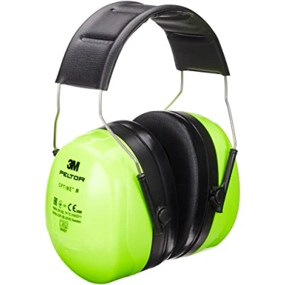 Image of 3M PELTOR Optime III Ear Muffs, Headband, 35 dB, Hi Viz, H540A 461 GB