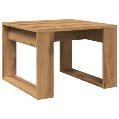 Image of vidaXL Side Table/End Table Artisan Oak, Engineered Wood Rectangular Shape 50x50x35cm Dimensions Modern Style Hallway, Living Room, Bedroom Product Subtitle 50:STYLISH DESIGN EASY ...