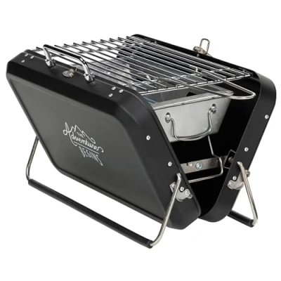 Image of Gentleman&#039;s Hardware Small Suitcase Style BBQ Black