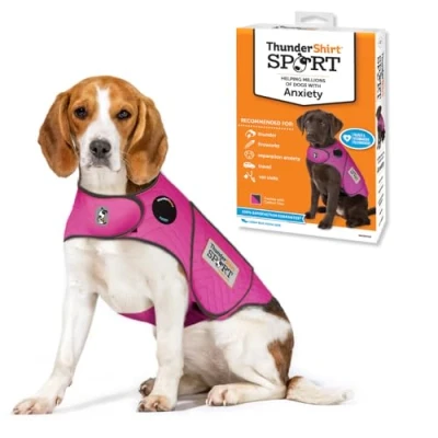 Image of Thundershirt dogs Dog Anxiety Jacket, Fuchsia, Medium Pack of 1 UK