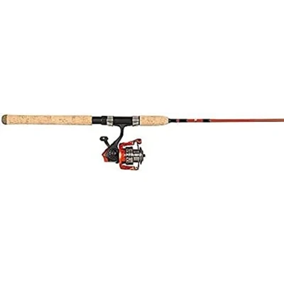 Image of Abu Garcia Revolution Red Combo, Fishing Rod and Reel Spinning Combo for Freshwater Saltwater, Predator Fishing,Pike/Perch/Zander, Unisex, Burnt orange, 2.7m 10 40g