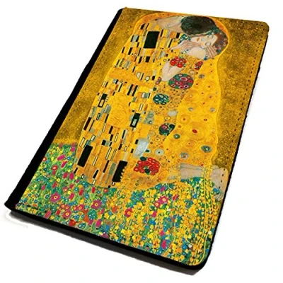 Image of WTF Passport Cover/Holder. Classic Art Gustav Klimt The Kiss. Travel Protection.