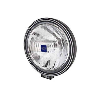 Image of HELLA 1F8 006 800 051 Halogen Spotlight Rallye 3000 24/12V Round Reference number: 37.5 Bolted Patterned diffusing Lens Colour: Crystal clear right/left