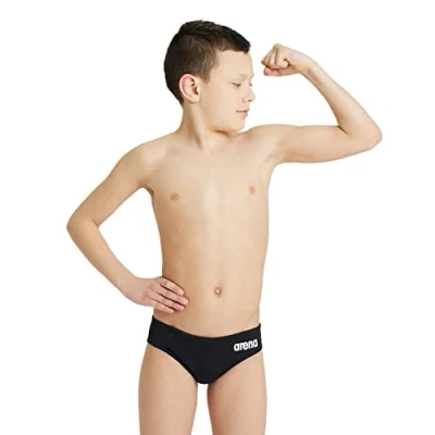Image of arena Solid Team Junior Baby Swimsuit, Quick drying, MaxLife Fabric Swimming Trunks with Maximum Chlorine Resistance and UV 50+ Protection
