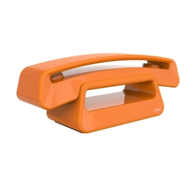 Image of ALCATEL ePure Iconic DECT Cordless Phone Classic Design Large Highly Legible Graphic Display Handsfree Call Barring Orange